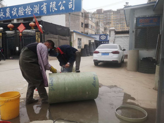 夹砂玻璃管制样