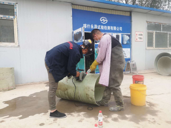 夹砂玻璃管制样